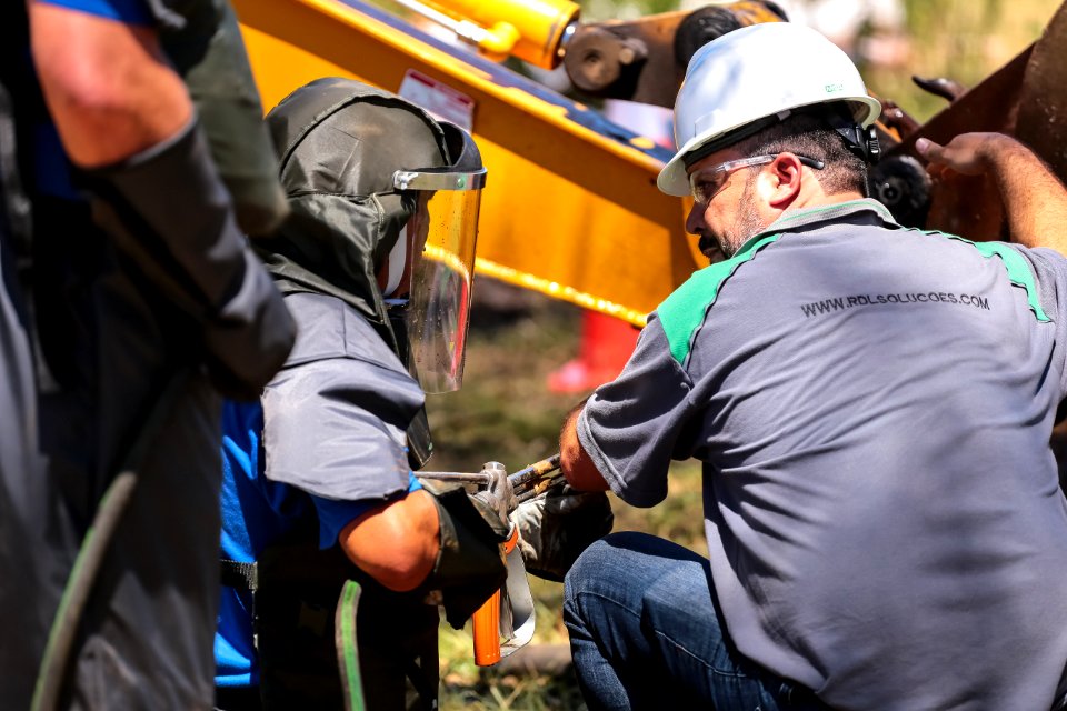 07.02.2018 SANEP curso caminhão hidrojato - Fotos Gustavo Mansur