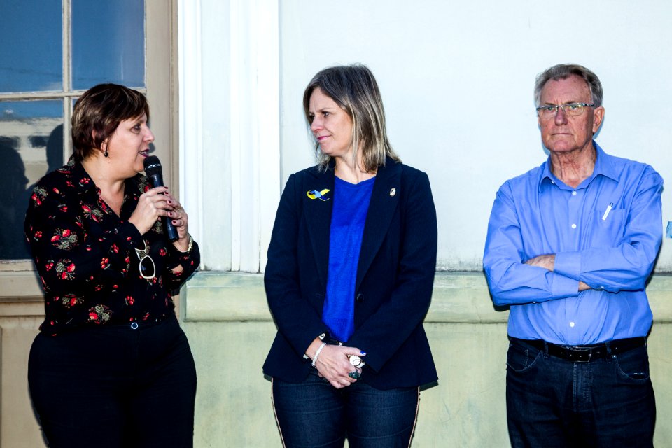 21.03.2019 - Prefeita Paula Mascarenhas e o vice Idemar Barz na inauguração do novo espaço de atendimento do Departamento de Assistência ao Usuário (DAU) e apresentação do modelo de transporte intermunicipal da SMS - Foto: Gustavo Vara