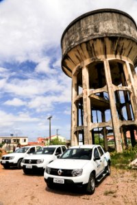 11.10.2018 - Prefeita Paula Mascarenhas e o vice Idemar Barz realizam a entrega de veículos no reservatório R5, entrega de máquinas e visita nas obras do Sanep,  no Fragata - Foto: Gustavo Vara