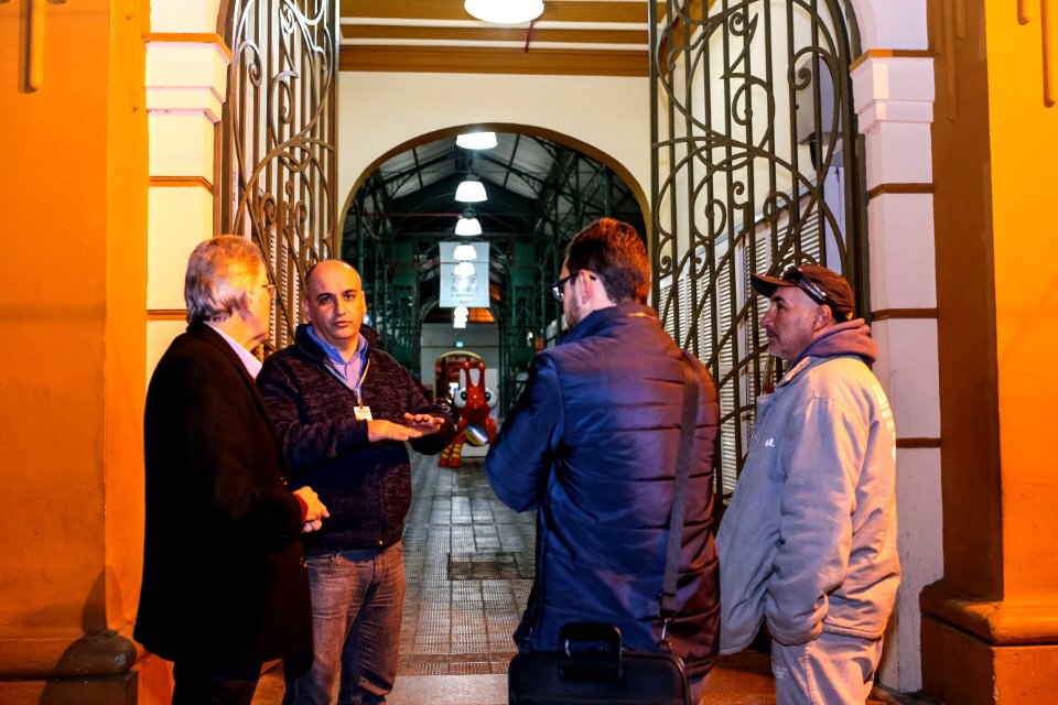 06.06.2018 Vistoria iluminação do Mercado Público de Pelotas - Fotos Gustavo Mansur