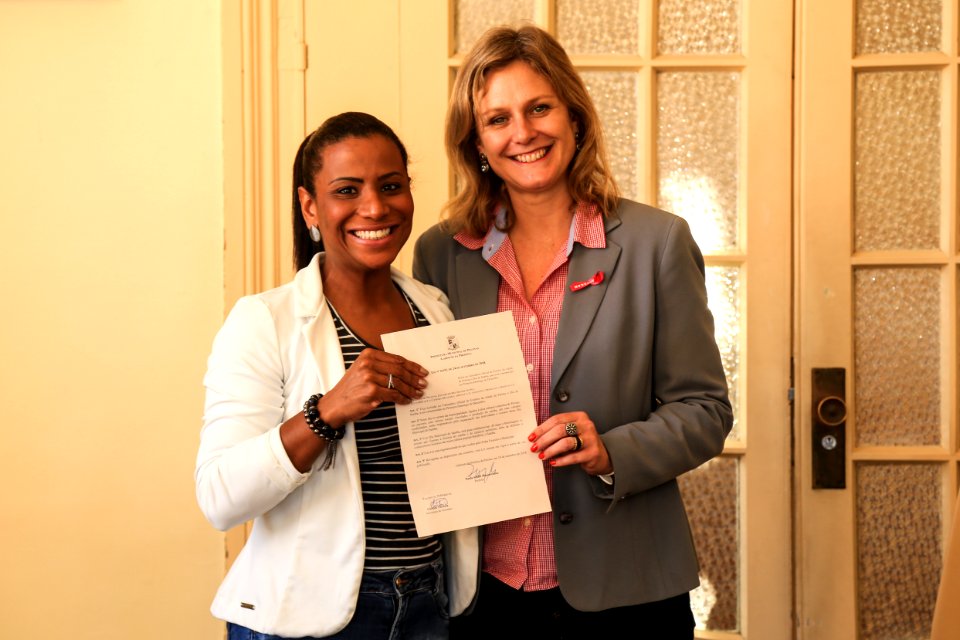 23.10.2018 - Prefeita Paula Mascarenhas realiza assinatura das leis de autoria da vereadora Daiane Dias  - Foto: Gustavo Vara
