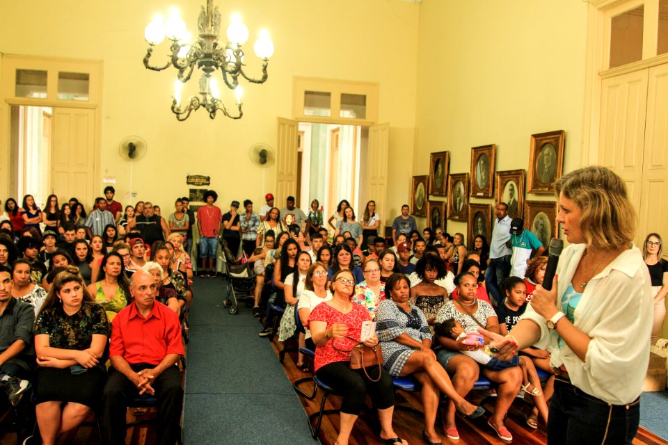 21.10.2018 - Prefeita Paula Mascarenhas e o vice Idemar Barz durante evento de formatura das turmas do START - Pacto Pelotas Pela Paz - Foto: Gustavo Vara