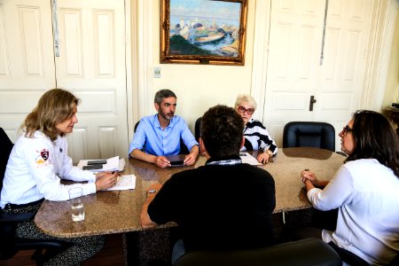 08.10.2018 - 15h30 - Prefeita Paula Mascarenhas durante reunião com Sociedade Música pela Música - Foto: Gustavo Vara