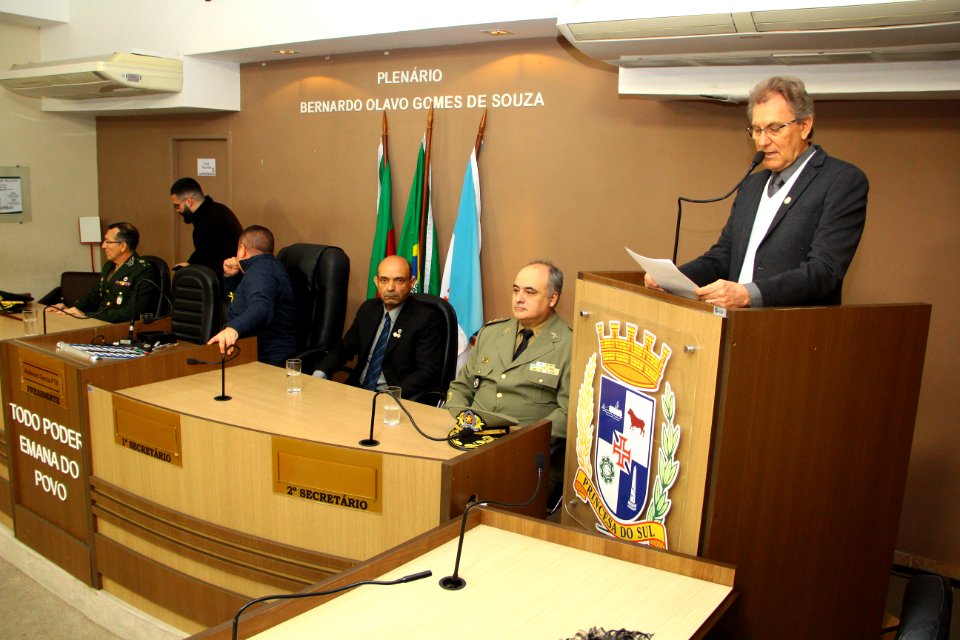 04.09.2018 - Gab Vice Prefeito - Sessão Solene na Câmara alusiva Semana da Pátria - Foto Marcel Avila