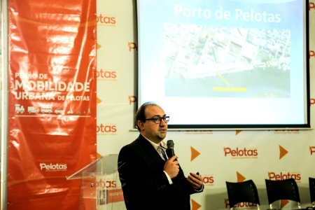 18.07.2018 - Prefeita Paula Mascarenhas durante o 3º Seminário Temático “Mobilidade Regional - Atualidade e Perspectivas  que compõem a construção do Plano de Mobilidade de Pelotas - Foto: Gustavo Vara