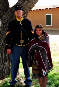 Living History: Cavalry Soldier and Daughter
