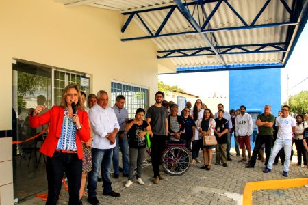 19.10.2018 - Prefeita Paula Mascarenhas no evento de inauguração da UBAI Lindoia - Foto: Gustavo Vara