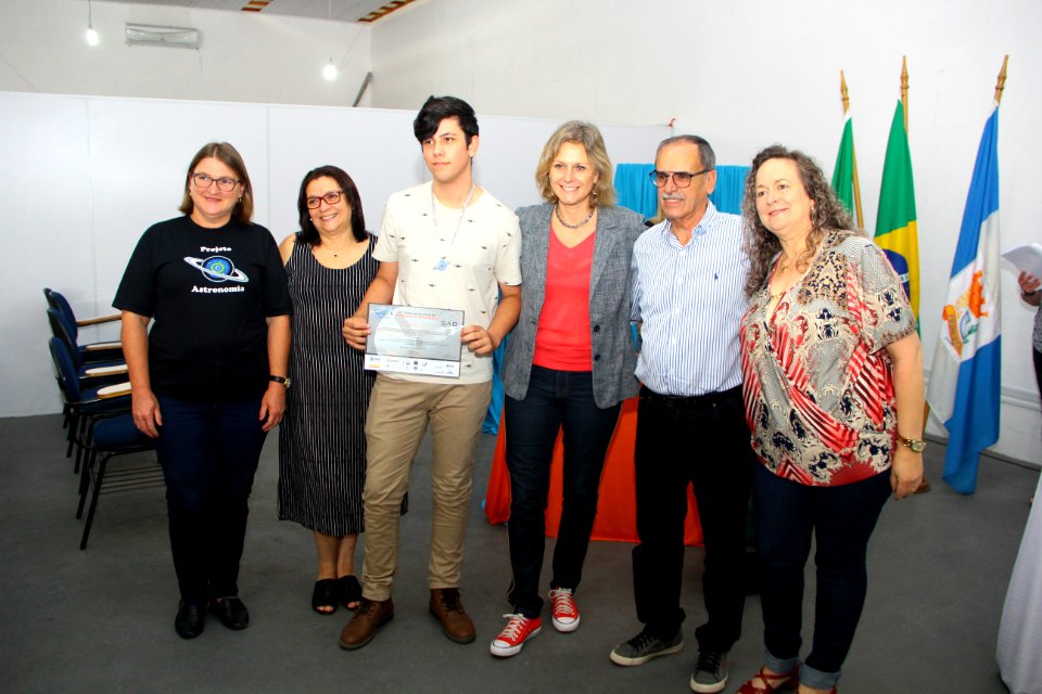 30.11.2018 - Gab Prefeita - Premiação da Olimpíada Brasileira de Astronomia e Astronáutica - Foto Marcel Avila