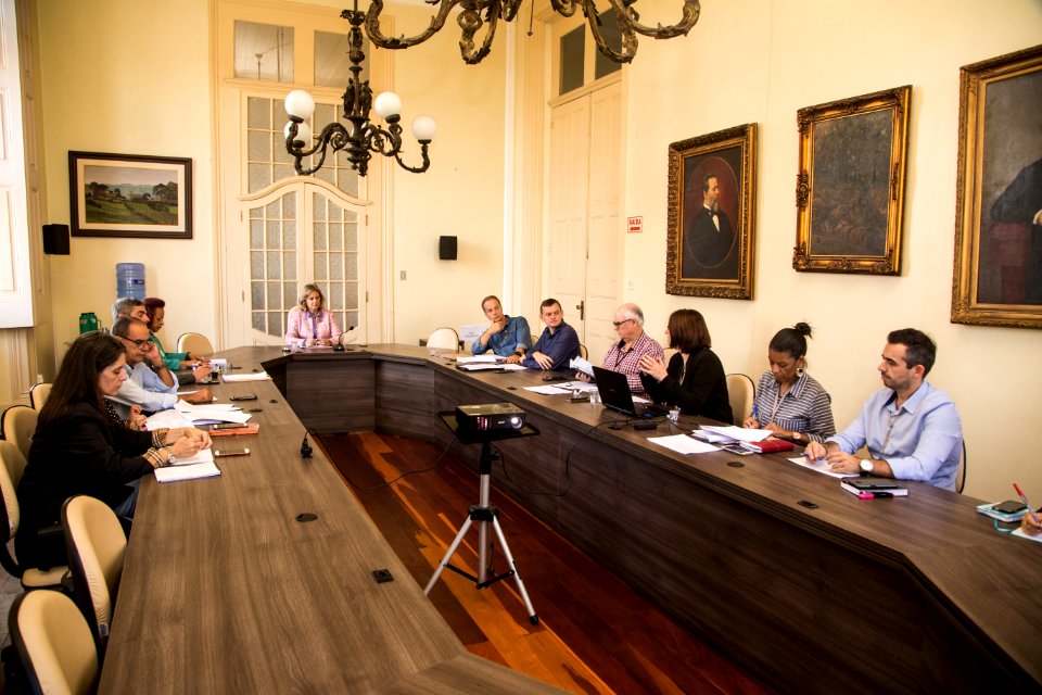 06.05.2019 - Prefeita Paula Mascarenhas na reunião de apresentação da matriz lógica do programa Prefeito Amigo da Criança- Foto: Gustavo Vara