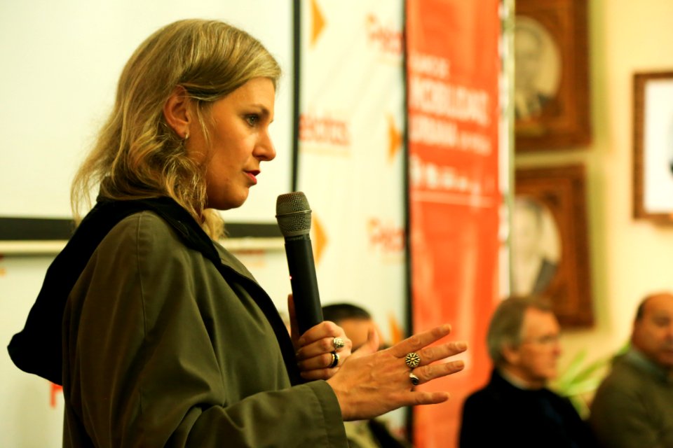 18.07.2018 - Prefeita Paula Mascarenhas durante o 3º Seminário Temático “Mobilidade Regional - Atualidade e Perspectivas  que compõem a construção do Plano de Mobilidade de Pelotas - Foto: Gustavo Vara