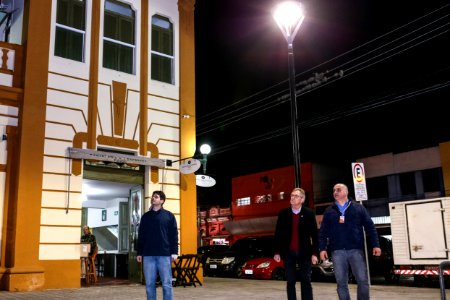 06.06.2018 Vistoria da obra de iluminação do Mercado Público de Pelotas - Fotos Gustavo Mansur
