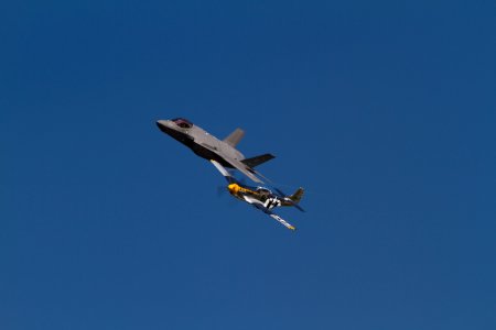 F-35 + P-51 USAF heritage flight