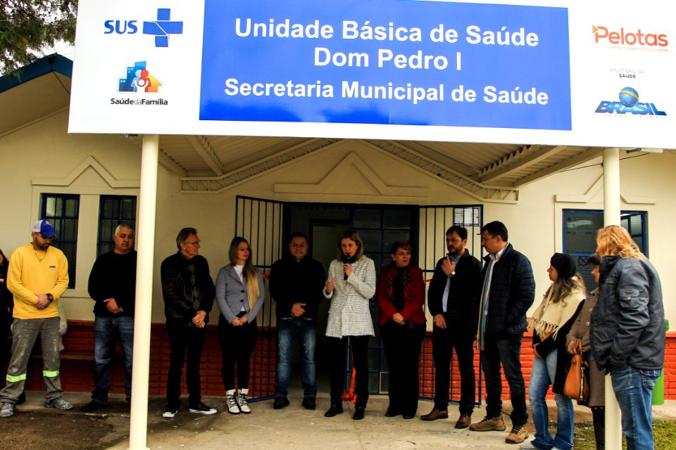 05.06.2018 - Prefeita Paula Mascarenhas e o vice idemar Barz na reinauguração da UBS Dom Pedro I, reformada pela mão de obra prisional - Foto: Gustavo Vara