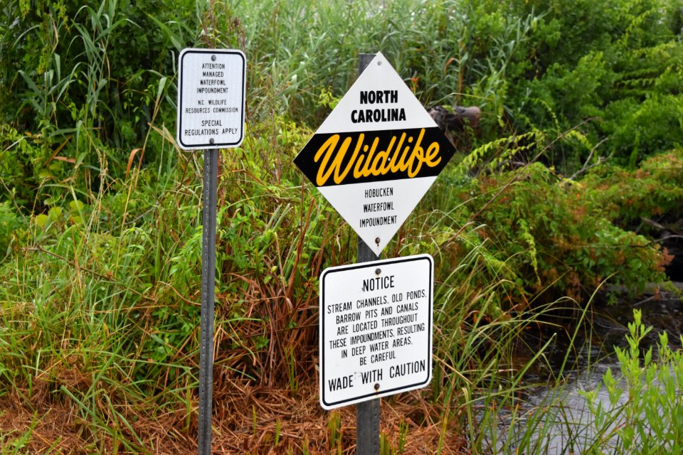 sign Goose Creek Game Land Hobuken Imp ncwetlands am (6)
