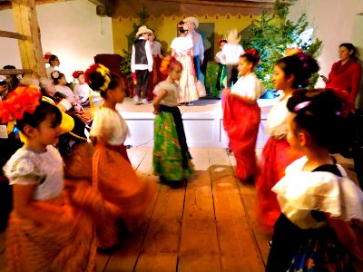 Sierra Grande School Girls Dancing at Lantern Festival