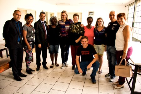 12.02.2019 - Prefeita Paula Mascarenhas recebe a visita  do superintendente da Susepe, Mario Santa Maria Junior, onde vistoriaram o Presídio Regional de Pelotas e a escola Franklin Olivé Leite - Foto: Gustavo Vara