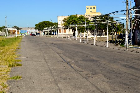 21.02.2019 - Montagem da passarela para o carnaval - Foto Janine Tomberg