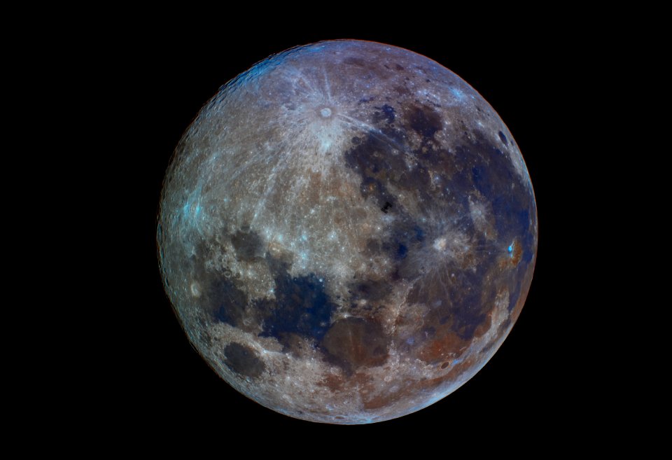ISS Transit Of Full Moon