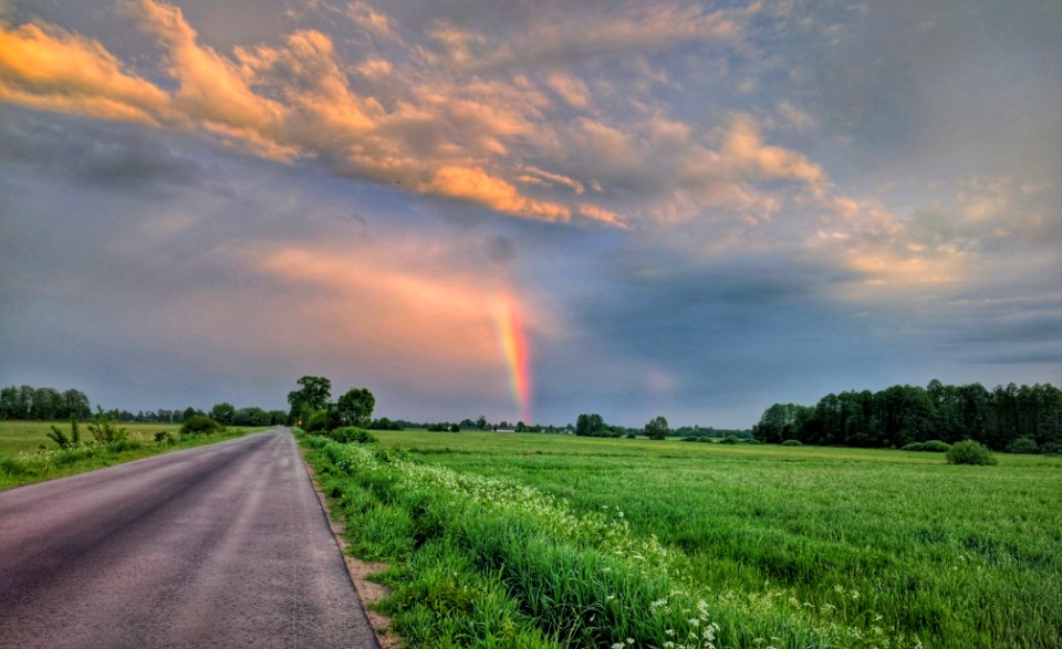 Where the rainbow touches the ground. Podlasie, Poland   Tam, gdzie tęcza dotyka ziemi. Podlasie
