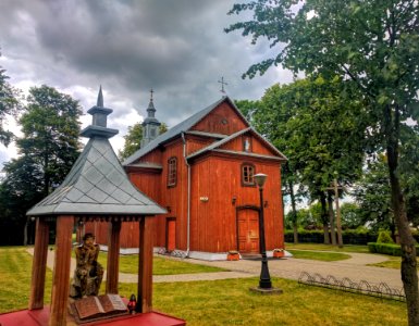 Kościół w Przegalinach Dużych. Południowe Podlasie, Polska. Parafia Opieki Najświętszej Maryi Panny.  Church in Przegaliny Duże. South Podlasie, Poland. Parish Care od the Blessed Virgin Mary.