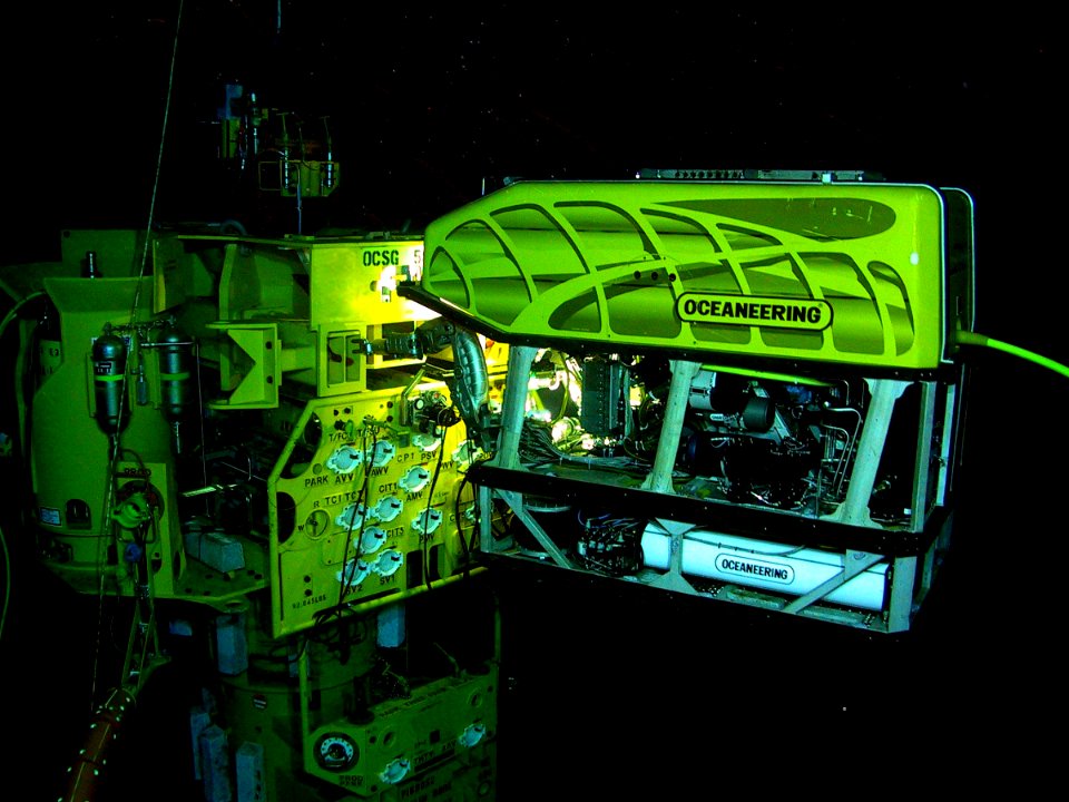 ROV working on a subsea structure