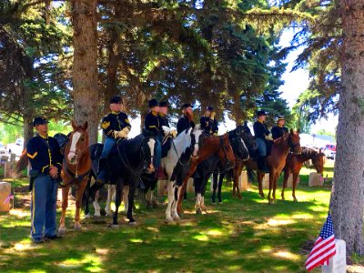 Fort Garland Memorial Regiment at Memorial Day Service
