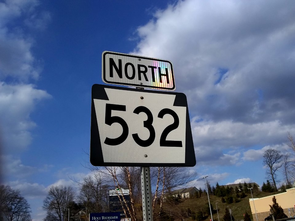 Route 532 sign