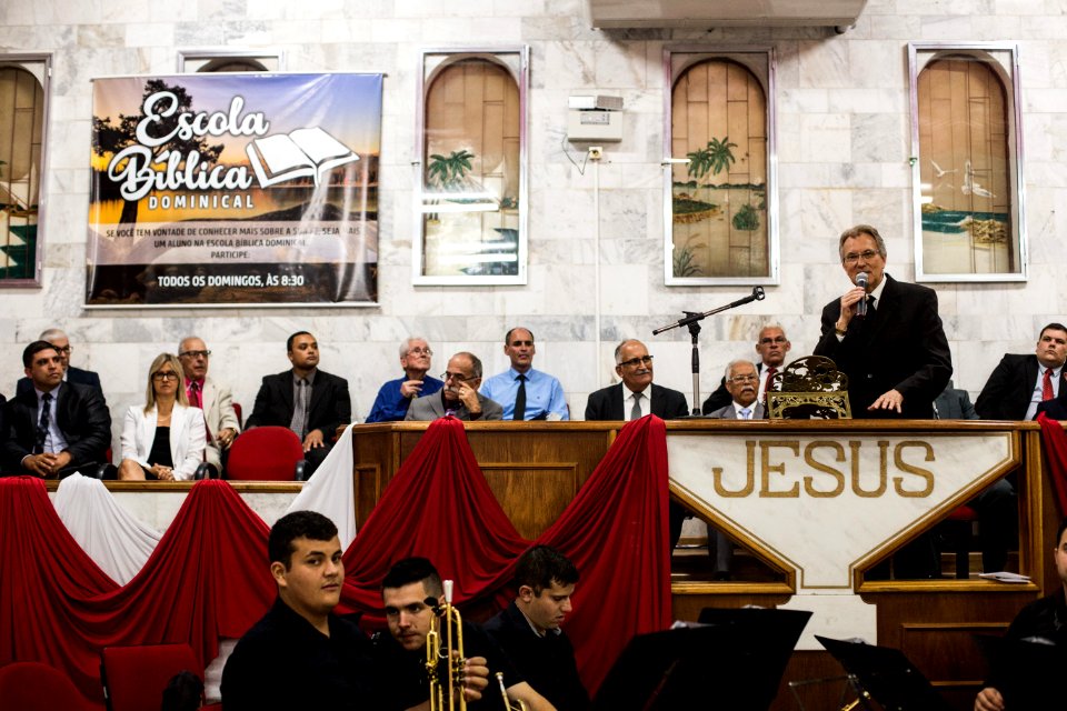 08.12.2018 - Vice prefeito Idemar Barz participa do culto de ação de graças comemorando 78 anos da Igreja Assembleia de Deus - Foto: Gustavo Vara