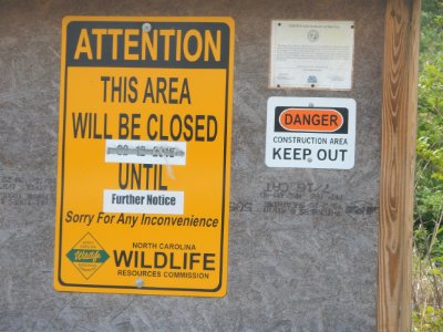 sign Rhodes Pond game land ncwetlands KG