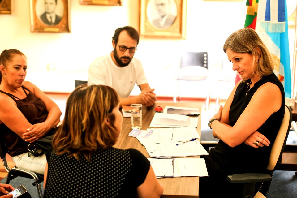 07.02.2019 - Prefeita Paula Mascarenhas durante edição do Prefeita Recebe, no Salão Nobre do Paço Municipal - Foto: Gustavo Vara