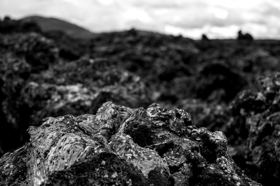 Craters of the Moon Blue Dragon Flow Black and White