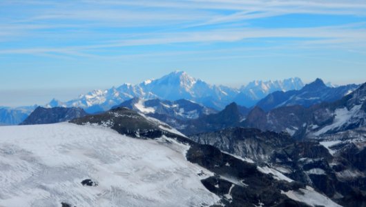 Panorama sur le Mont Blanc