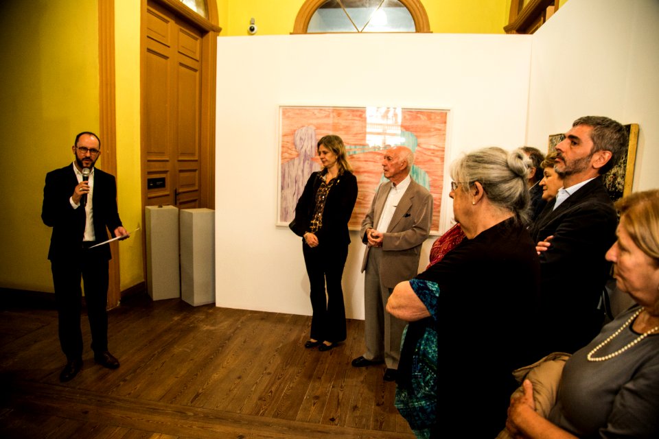 07.11.2018 - Prefeita Paula Mascarenhas participa da abertura da exposição L.C. VINHOLES: CONSTELAÇÕES E FRONTEIRAS DISSIPADAS - comemorações do 32º aniversário de fundação do Museu - Foto: Gustavo Vara