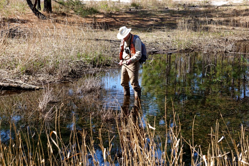 people scientist studying soils Halyburton Park ncwetlands KG