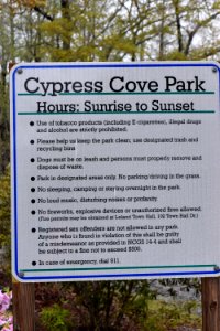 sign cypress cove park ncwetlands AM (3)