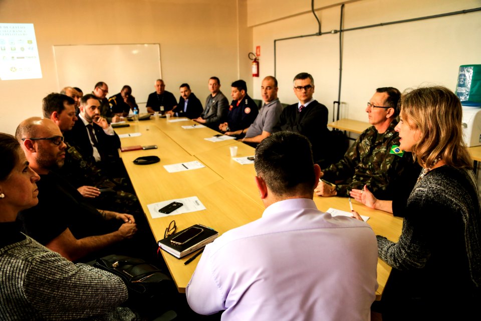 13.09.2018 - Prefeita Paula Mascarenhas durante reunião do GGI - Foto: Gustavo Vara