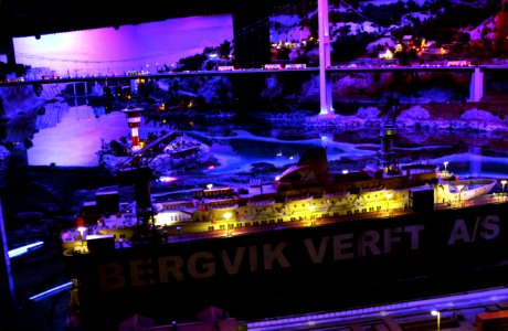 Bergvik in Schweden bei Nacht