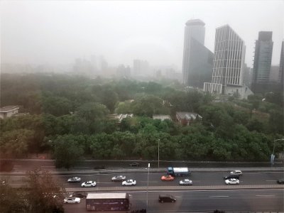 Smog Pollution Smog and dust in Beijing May 2017 (1)