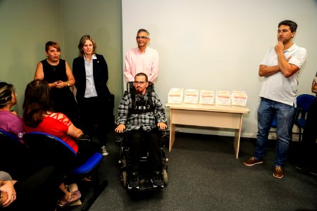 13.04.2018 - Prefeita Paula Mascarenhas    no lançamento da ampliação da cobertura da Estratégia Saúde da Família para 80% e lançamento da 4 edição do Saúde no Ônibus, que desta vez divulgará Histórias de Vida e Superação contatos por anônimos - Foto: Gus