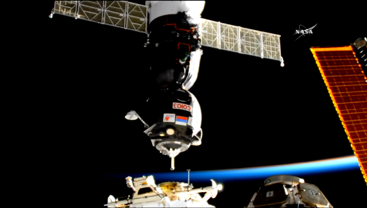 Soyuz Docks with the ISS.