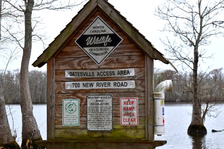 boat ramp sign Chowan Swamp Gamelands ncwetlands AM (3)