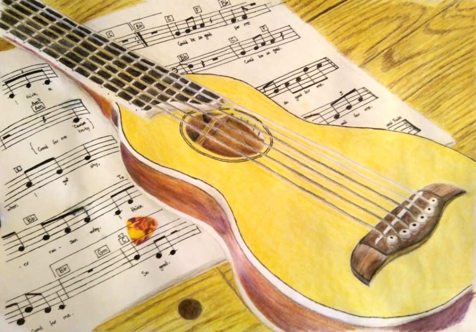 2017 September Art Challenge: Guitar