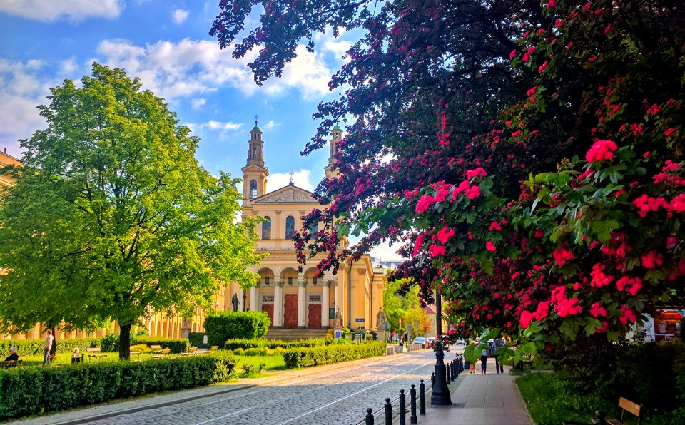 Kościół Świętego Karola Boromeusza (Parafia Świętego Andrzeja Apostoła). Ul. Chłodna, Warszawa.Church od Sts. Charles Borromeo (parish of Sts. Andrew the Apostle). Chlodna street, Warsaw.