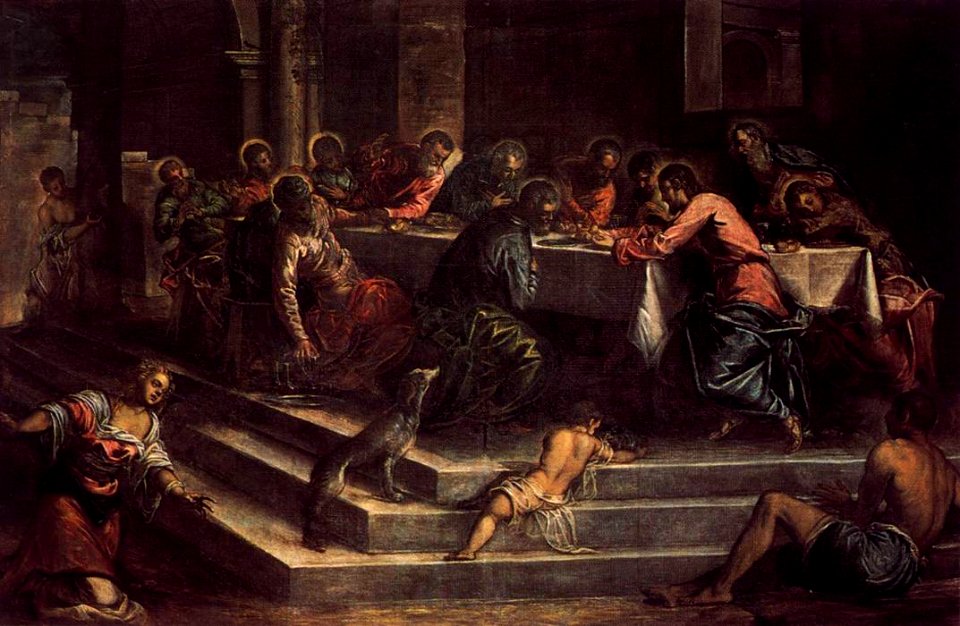TINTORETTO The Last Supper c. 1570 Santo Stefano, Venice
