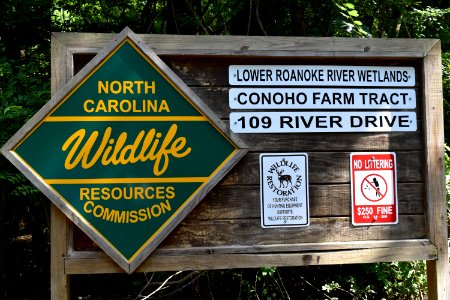 sign Lower Roanoke River Wetland Game Lands ncwetlands AM (3)