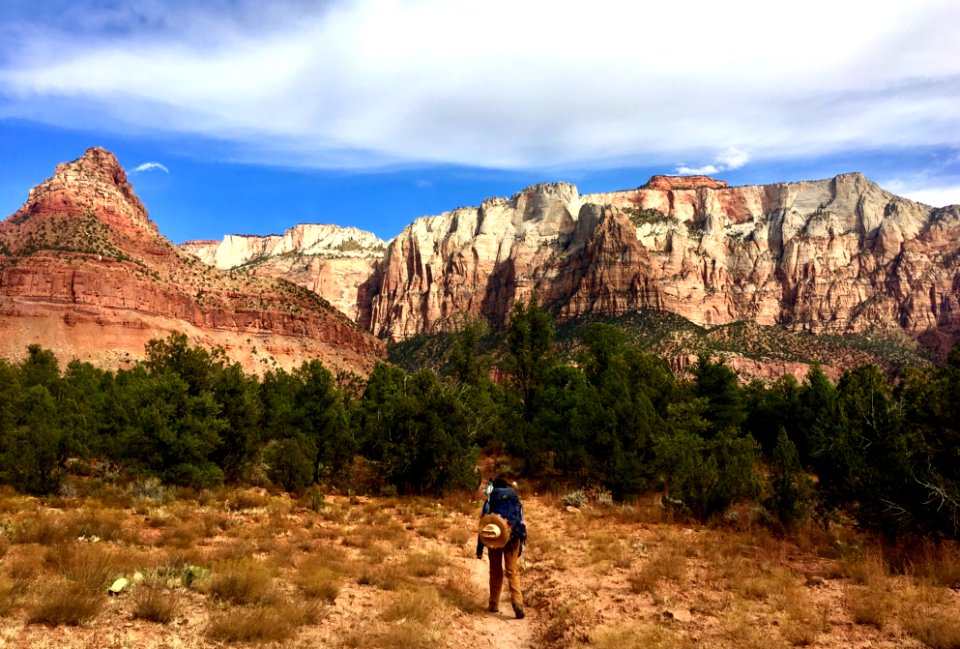 Hiking from a plot on the Chinle Trail