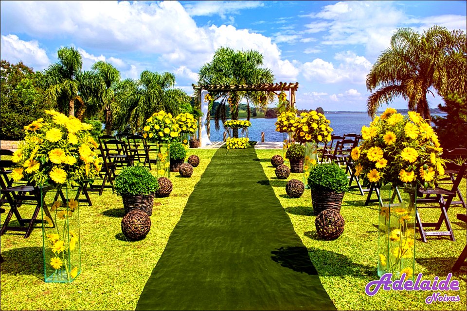 Cerimonia flores amarelas
