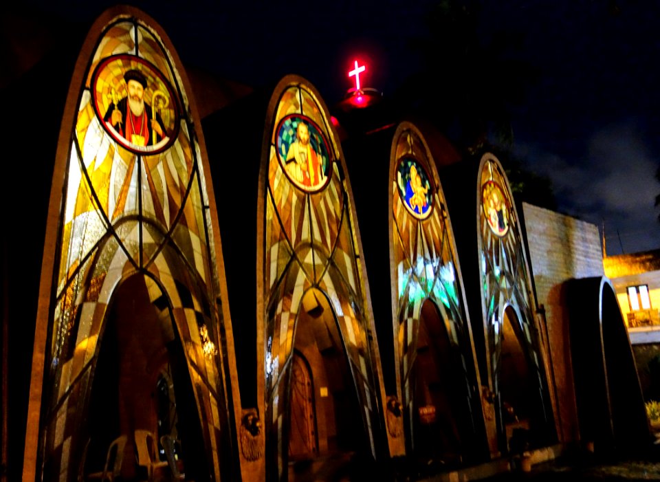 Koonan kurisu Palli, Coonan Cross Pilgrim Center Night View