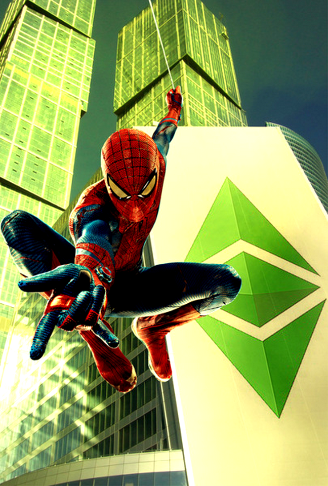 Ethereum Classic Wallpaper - Spiderman Skyscraper