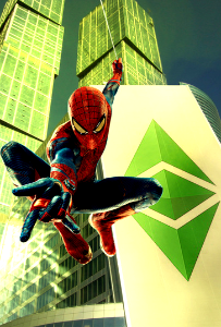 Ethereum Classic Wallpaper - Spiderman Skyscraper photo